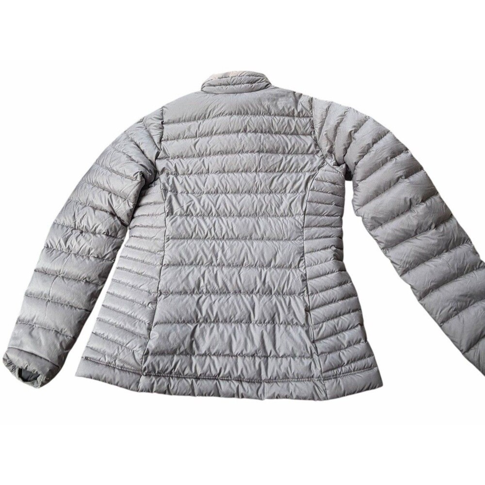 Patagonia Goose Down Sweater Puffer Jacket Womens Small Light Gray Lightweight - Picture 8 of 10